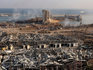 ބެއިރޫތުގައި ގޮވި ބާރުގަދަ ގޮވުން ހިނގި ސަރަހައްދު ގޮވުމަށްފަހު އޮތް ގޮތް