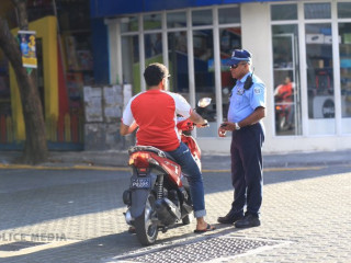 Police active doing curfew