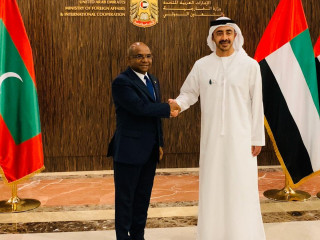 Shahid with Sheikh Abdulla, Minister of Foreign Affairs and International Cooperation of UAE