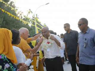 The president joined the tour on Tuesday