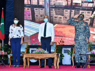 ރައީސް ސޯލިހު، އަރިހުގައި މިނިސްޓަރު މާރިޔާ އަދި މޭޖަރމޭޖަރ ޖެނެރަލް ޝަމާލް