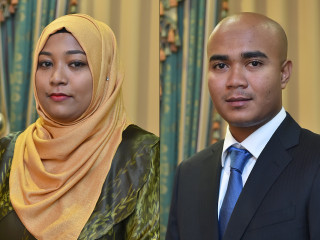 ބްރޯޑްކާސްޓިން ކޮމިޝަންގެ މެމްބަރު ސޮފްވާން އާއި ނައިބް ރައީސް ޒައިނާ