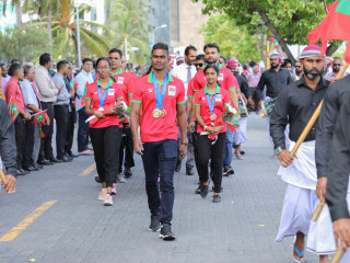 Medalists from athletics and Table Tennis teams returned on Tuesday morning