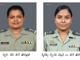 Lt. Colonel Hawwa Sheneen and Lt. Colonol Dr. Fathmath Thahseena are the first woman officers appointed to the MNDF Advisory Council in history