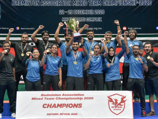 ބެޑްމިންޓަން އެސޯސިއޭޝަން މިކްސްޑް ޓީމު ޗެމްޕިއަންޝިޕް 2020 ގެ ޗެމްޕިއަންކަން ހޯދި ރިވައިވަލް ސްޕޯޓްސް