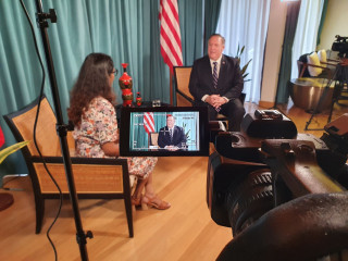 އެމެރިކާގެ ސެކެރެޓަރީ އޮފް ސްޓޭޓް މައިކަލް ރިޗަރޑް ޕޮމްޕެއޯ ރާއްޖެޓީވީ އަށް ދެއްވި ހާއްސަ އިންޓަވިއުގެ ތެރެއިން