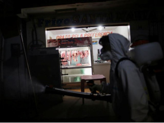 ބްރެޒިލްގައި ތަނެއް ޑިސްއިންފެކްޓް ކުރުމުގެ މަސައްކަތް ކުރަމުންދަނީ