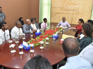 Councilors and senior institutional representatives met President Solih on Wednesday