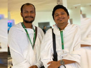 ރާއްޖެޓީވީގެ ޗީފް ޓެކްނިކަލް އޮފިސަރ އިސްމާއިލް ޖިނާ (ކ) އަދި ޗީފް ކެމެރާމަން މުހައްމަދު އަނިލް (ވ)