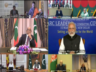 SAARC leaders\' video-conference