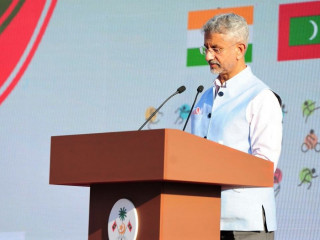 India\'s External Affairs Minister Dr. S. Jaishankar in the Maldives for an official trip under invitation from Foreign Minister Abdulla Shahid
