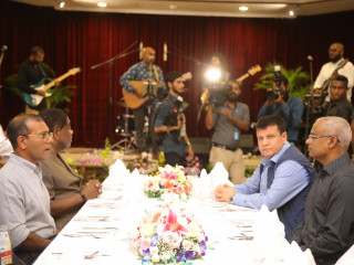 މި ހަފްލާގައި ރައީސުލް ޖުމްހޫރިއްޔާ އިބްރާހިމް މުހައްމަދު ސޯލިހު ވަނީ ބައިވެރިވެވަޑައިގަންނަވާފައި