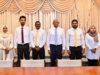 The President meets with council members of B. Kamadhoo Island: This administration pioneered most number of projects