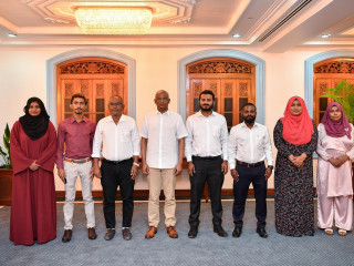 President meets Laamu Gan Council: Councillors note that planned mega projects demonstrate importance the government gives to developing Gan