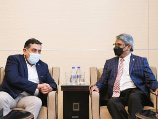 Lord Tariq Ahmad of Wimbledon was received by the Minister of State for Foreign Affairs, Ahmed Khaleel