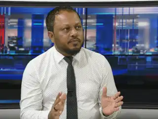 Former Deputy Minister Saudulla Ahmed speaking on RaajjeTV's "Fala Surukhee" programme.