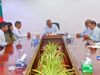 The president met members of HDh. Finey council and WDC on Monday