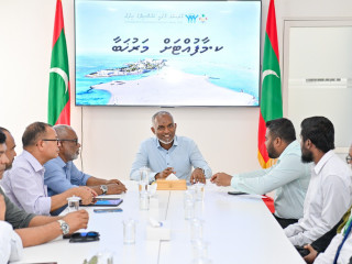 The president met members of K. Maafushi council and WDC on Thursday