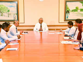 President meets with council members of F. Feeali Island: Members note significant developmental progress over short period