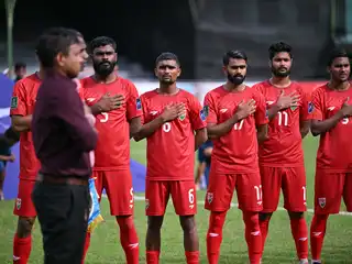 ރާއްޖޭގެ ޤައުމީ ޓީމުން އޭއެފްސީ އޭޝިއަން ކަޕް ކޮލިފިކޭޝަންގައި ތަޖަކިސްތާންއާ ދެކޮޅަށް ކުޅުނު މެޗުގެ ތެރެއިން