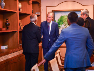 The World Bank Vice President for South Asia paid a courtesy call on the president on Monday