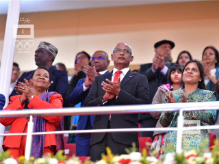ރައީސްގެ ދެކަނބަލުން އިންޑިއަން އޯޝަން އައިލެންޑް ގޭމްސް 2019 ހުޅުވުމުގެ ރަސްމިއްޔާތުގައި