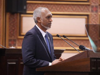 Muizzu delivered his first presidential address at the inaugural parliament sitting held on Monday morning