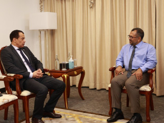 Ambassador of Egypt to the Maldives Maged Mosleh's call on Foreign Minister Zameer