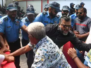 Journalists rally against legislation threatening the survival of independent media. 16.09.2025.