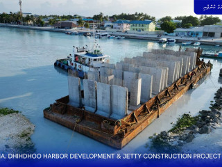 HA. Dhihdhoo Harbor Development & Jetty Construction Project is currently underway