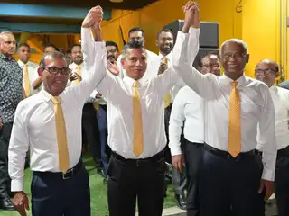 From an earlier campaign rally of Sobe held in Male' City.