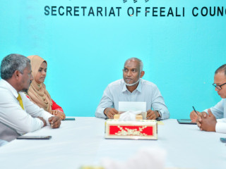 President Muizzu met F. Feeali council and WDC members on Saturday