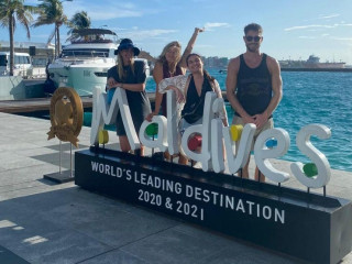 The team of media professionals from leading magazines and publications from the Netherlands, that visited Maldives