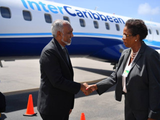 President Muizzu transited in Barbados on his return trip to Maldives from Antigua and Barbuda