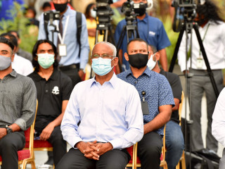 ނޭޝަނަލް މާރޝަލް އާރޓްސް ސެންޓަރ އަދި ހުޅުމާލެ ޓީޓީ ހޯލް ހުޅުވުމުގެ ރަސްމިއްޔާތުގައި ރައީސް ސޯލިހު ބައިވެރިވެވަޑައިގަންނަވަނީ