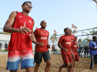 First international standard beach volleyball training facility opens in Hulhumalé