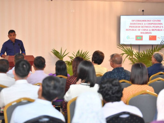 VP Naseem at the function held in N.D. Abdulla Abdul Hakeem Ophthalmology Center on Saturday