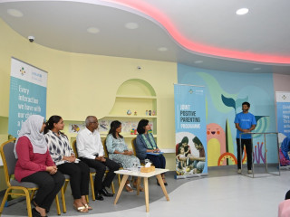 The President and First Lady attend the launching of the Joint Positive Parenting Program