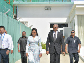 File photo: the first couple departs to Seychelles