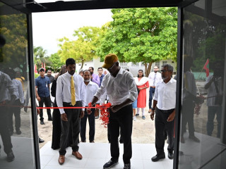 President Solih inaugurated the new wing of HDh. Vaikaradhoo health center as part of his campaign tour
