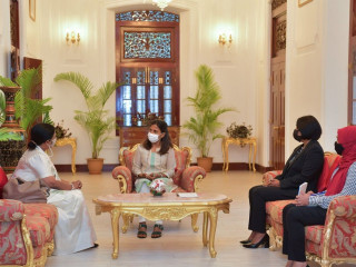 Spouse of SAARC Secretary General pays courtesy call on First Lady