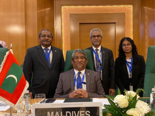 State Minister Ahmed Khaleel at the Extraordinary Meeting of the OIC Executive Committee