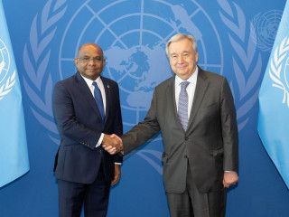 Minister Shahid meets with the United Nations Secretary-General António Guterres