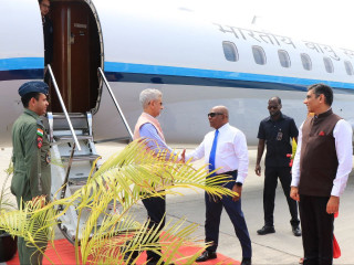 The Minister of External Affairs of India, Dr. S. Jaishankar has arrived in Maldives, on an official visit