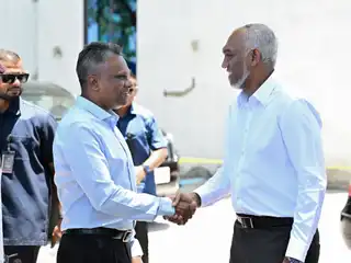 President Muizzu and Male' City Mayor Azim.