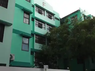 The Majdhudhdheen Hostel in Male'. Fifty percent of the hostel's total capacity is reserved specifically for newly enrolled university students.
