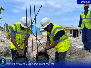 Construction of N. Velidhoo Junior College is well underway