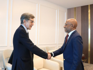 The Ambassador of Russia to the Maldives, Yuri Materiy, paid a farewell call on Foreign Secretary, Ahmed Latheef