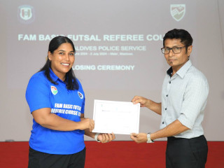 Police Club and FAM jointly conducted a Basic Futsal Referee Course
