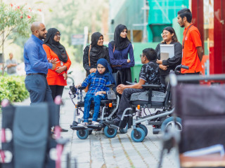 BML continues to support people with mobility impairments across the Maldives with motorised wheelchairs donation